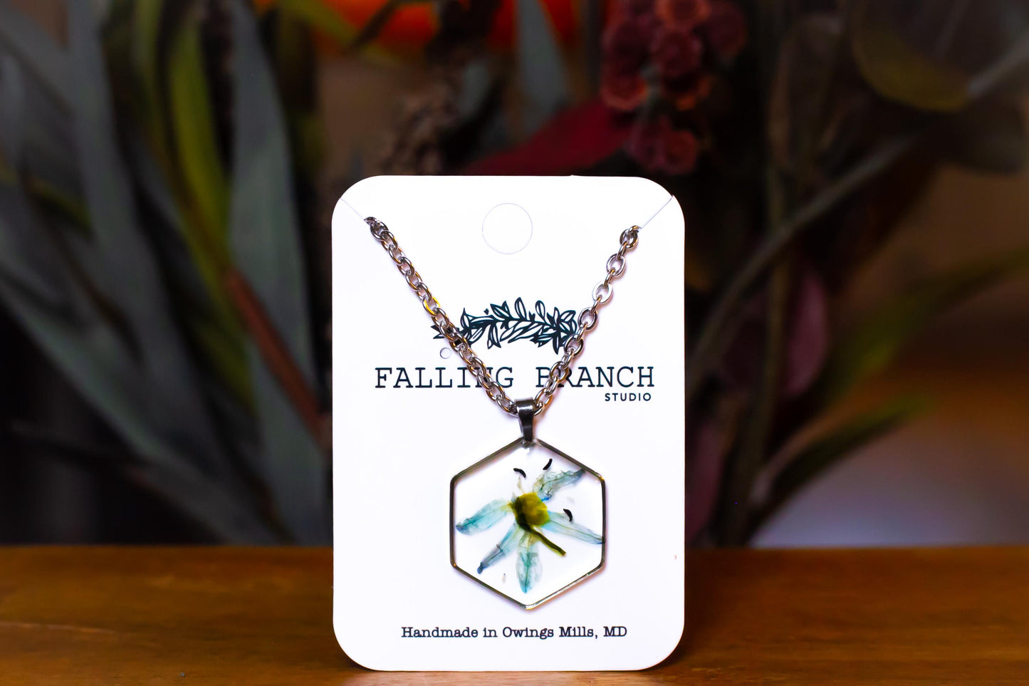 Whimsical Scilla Necklace - Dainty Wildflower Pendant - Handcrafted Botanical Jewelry for Nature Lovers