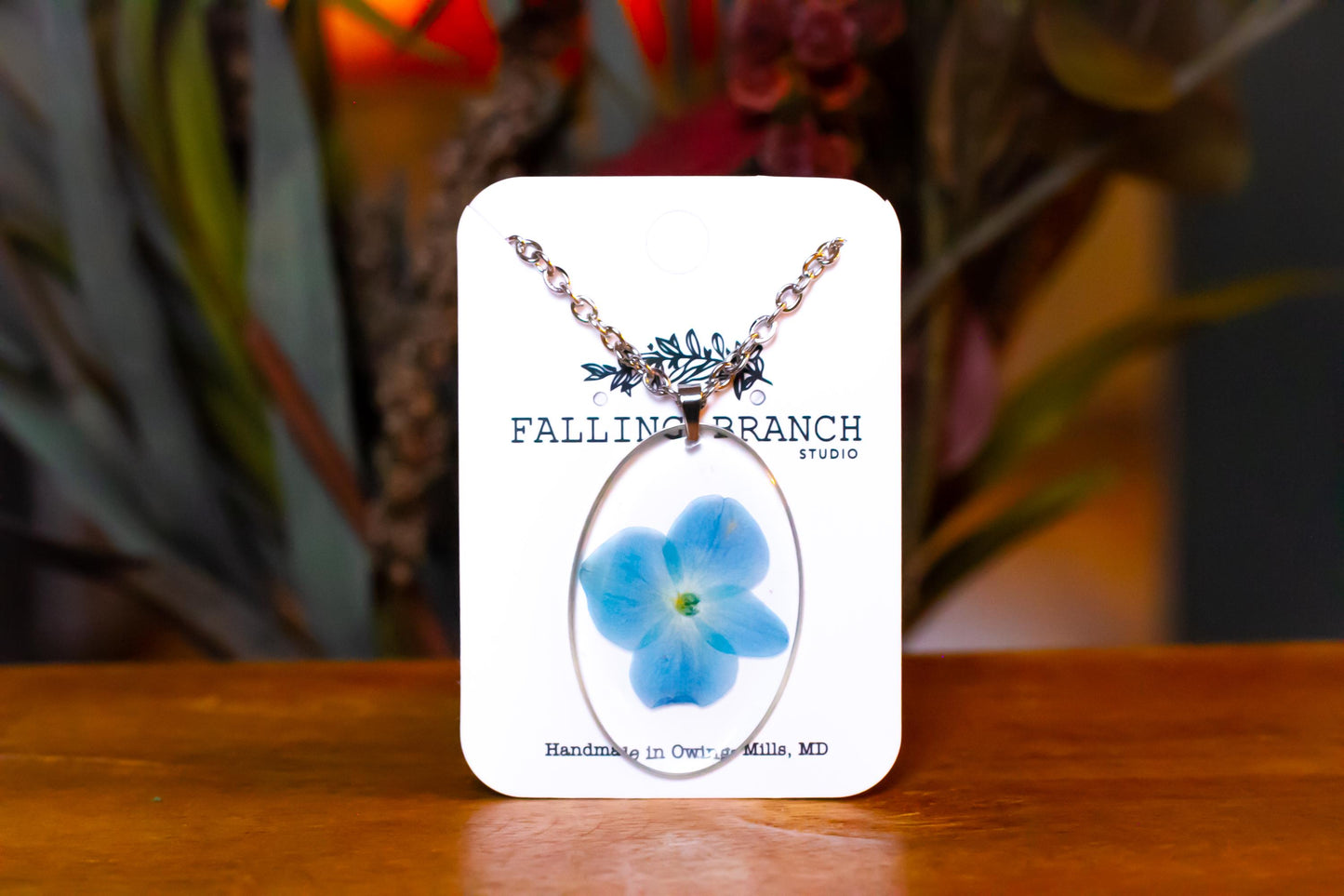 Delicate Hydrangea Necklace - Dainty Floral Pendant - Handcrafted Botanical Jewelry for Nature Lovers
