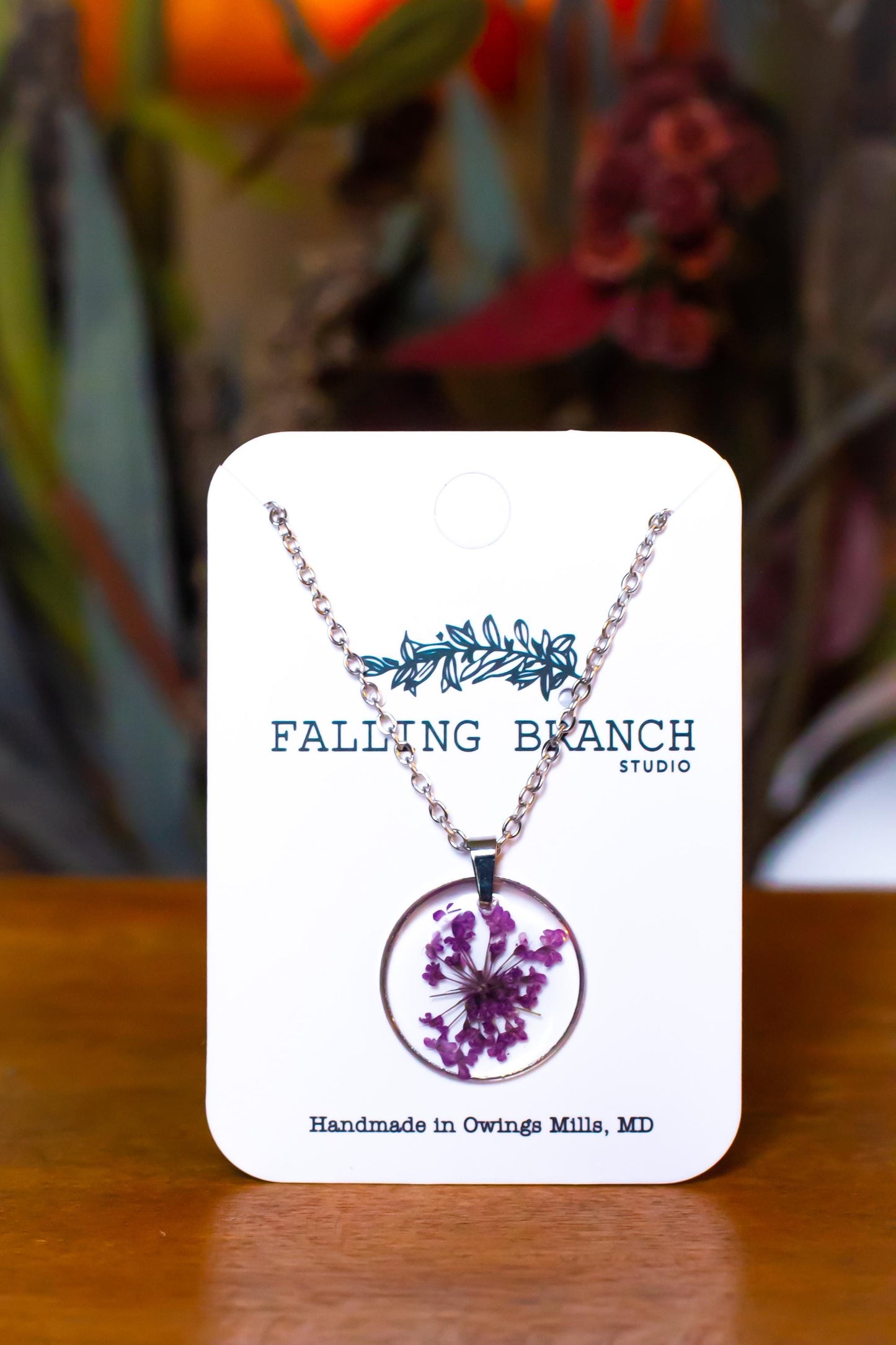 Ethereal Queen Anne's Lace Necklace - Unique Botanical Pendant - Handcrafted Jewelry for Nature Lovers