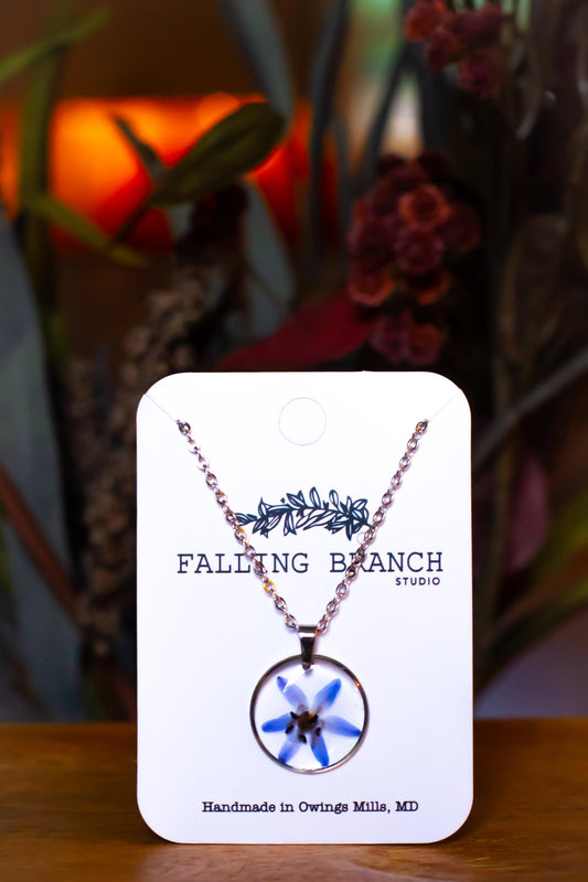 Snowdrop Necklace - Dainty January Birthflower Pendant - Handcrafted Minimalist Botanical Jewelry