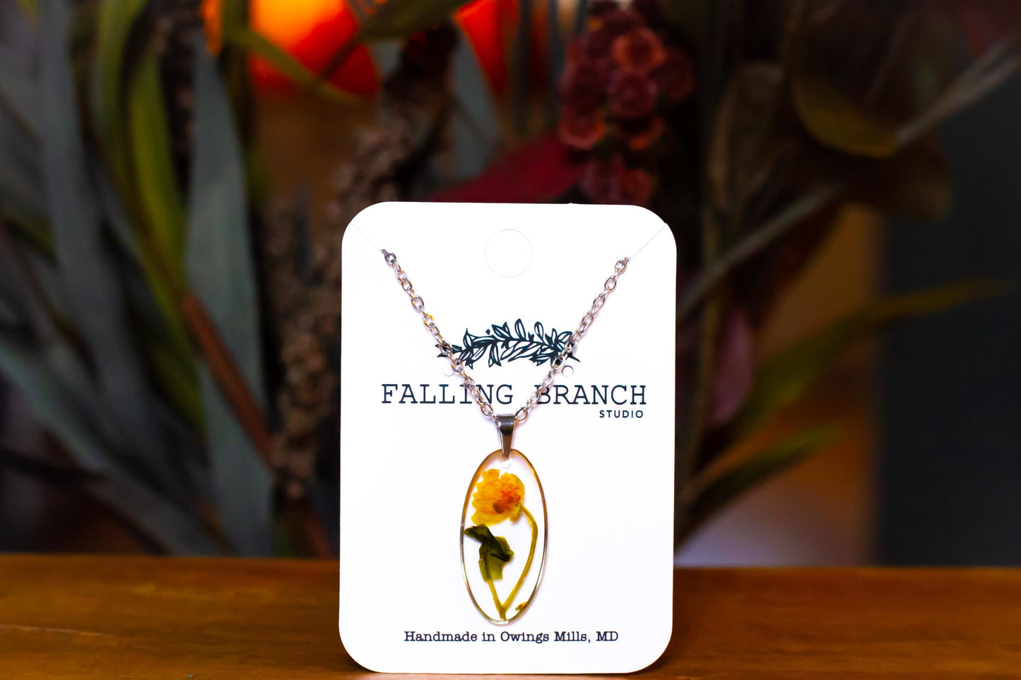 Whimsical Wildflower Necklace - Dainty Floral Pendant - Handcrafted Botanical Jewelry for Nature Lovers