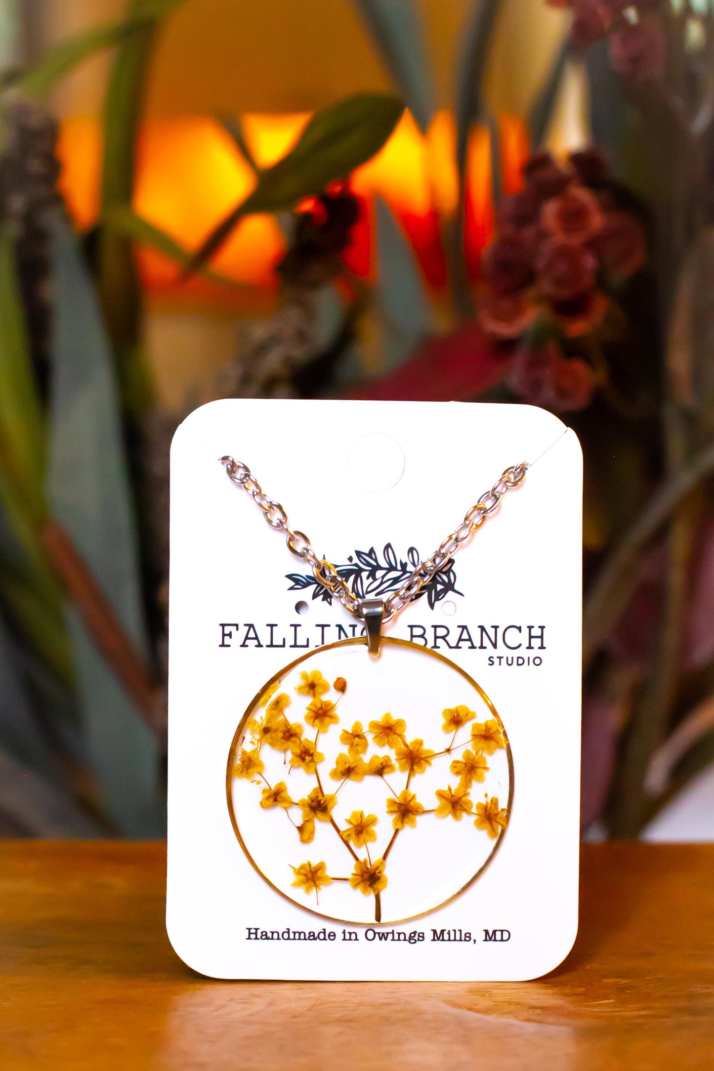 Real Pressed Elderflower Necklace - Dainty Minimalist Boho Pendant - Handmade Resin Jewelry for Nature Lovers