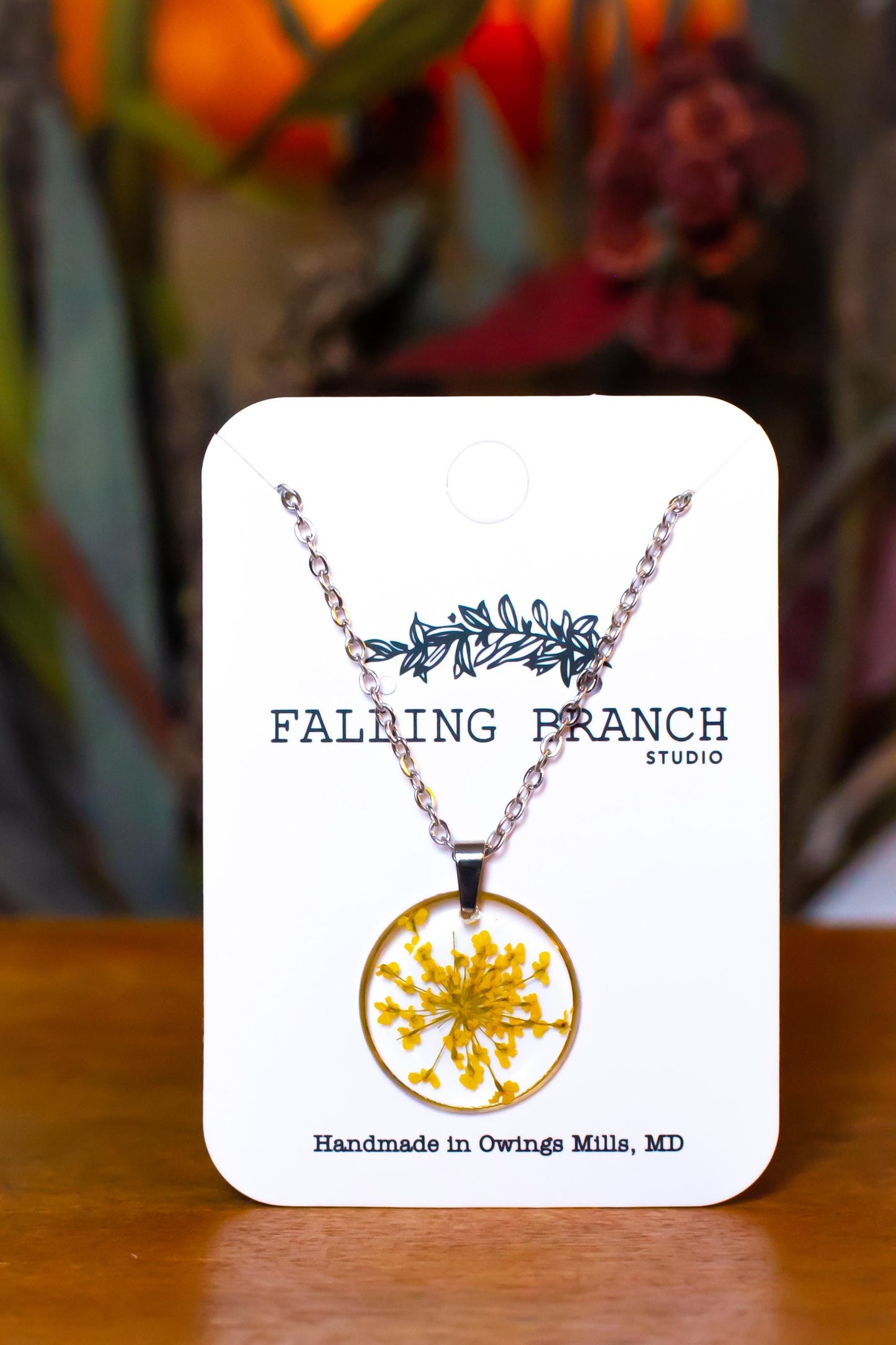 Ethereal Queen Anne's Lace Necklace - Unique Botanical Pendant - Handcrafted Jewelry for Nature Lovers