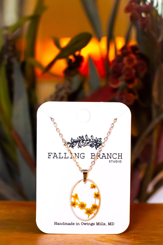 Real Pressed Elderflower Necklace - Dainty Minimalist Boho Pendant - Handmade Resin Jewelry for Nature Lovers